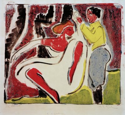 Russisk danserpar av Ernst Ludwig Kirchner