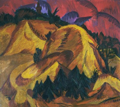 Sand Hills of the Engadin av Ernst Ludwig Kirchner