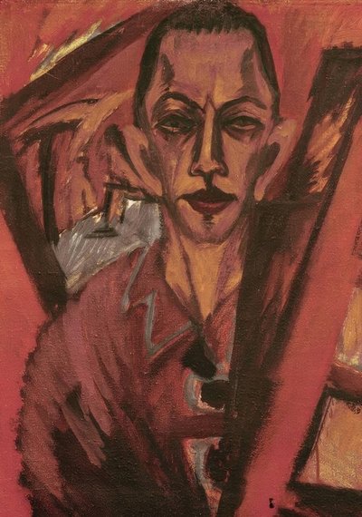 Selvportrett av Ernst Ludwig Kirchner