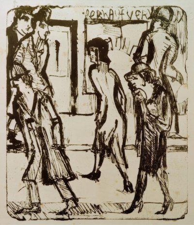 gate av Ernst Ludwig Kirchner