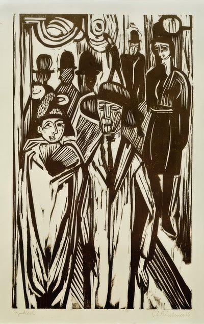 gate av Ernst Ludwig Kirchner