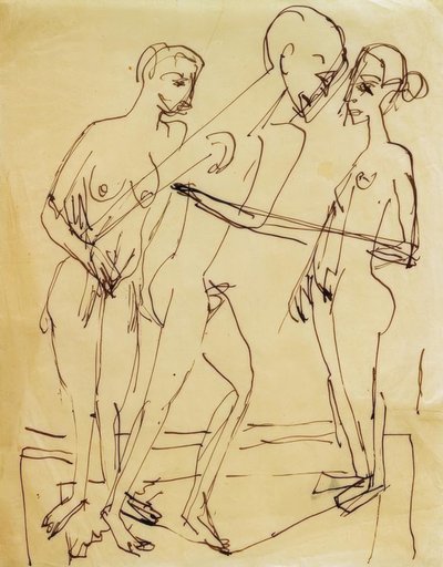 Dans mellom kvinner av Ernst Ludwig Kirchner