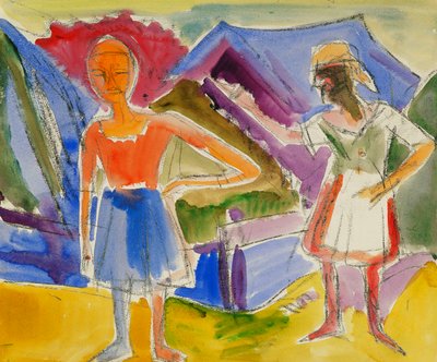 To figurer; to figurer, av Ernst Ludwig Kirchner