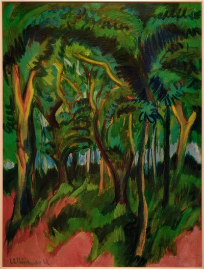 Skoghjerte med rosa forgrunn av Ernst Ludwig Kirchner