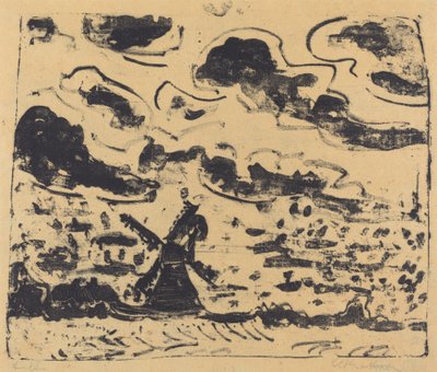 Vindmølle nær Burg på Fehmarn av Ernst Ludwig Kirchner