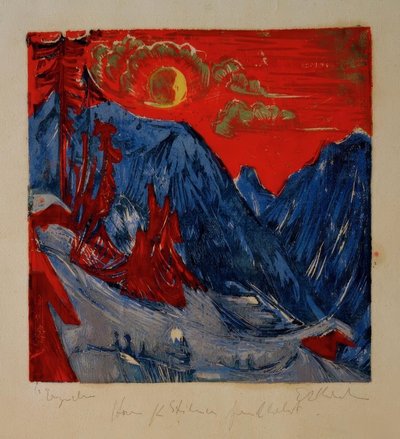 Vintermunnnatt av Ernst Ludwig Kirchner