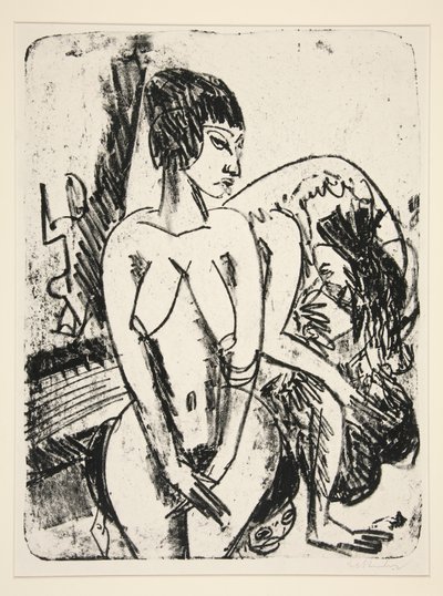 To kvinner av Ernst Ludwig Kirchner