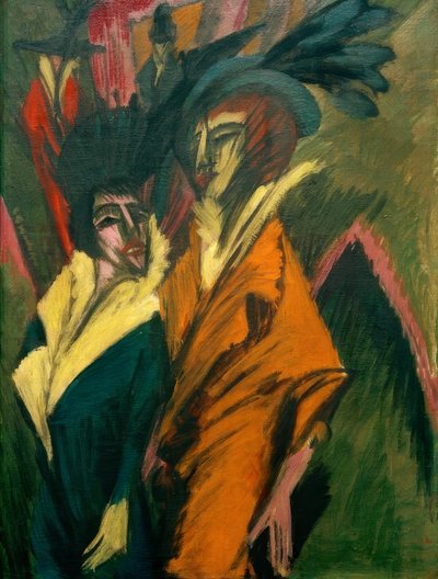 To kvinner på gaten av Ernst Ludwig Kirchner