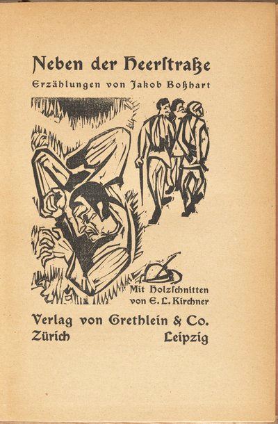 Jakob Bolsharat: Neben der Heyerstrasse (Jakob Bolsharat: Near Main Street) av Ernst Ludwig Kirchner and Jacob Bosshart