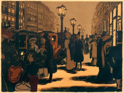 Paris gatebilde av Ernst Matthes