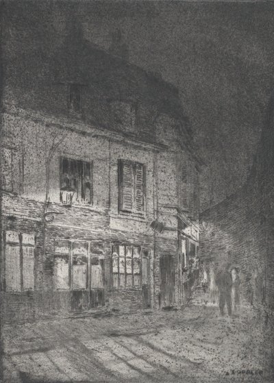 Lille: Love Lane, 1916. av Ernst Oppler