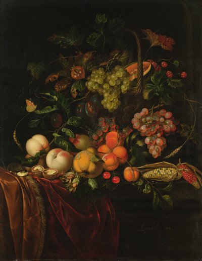 Frukt stilleben av Ernst Stuven