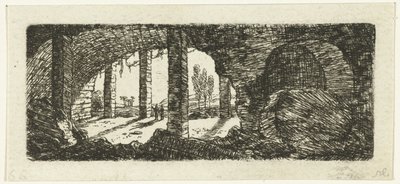 Ruinene av Fort Sint-Pieter nær Maastricht av Ernst Willem Jan Bagelaar