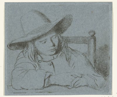 Sovende gutt med hatt av Ernst Willem Jan Bagelaar