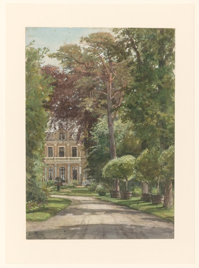 Utsiden av Spaarnhout av Ernst Witkamp (signed by artist)