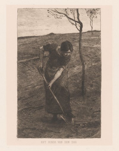 kreativ kvinne av Ernst Witkamp (signed by artist)