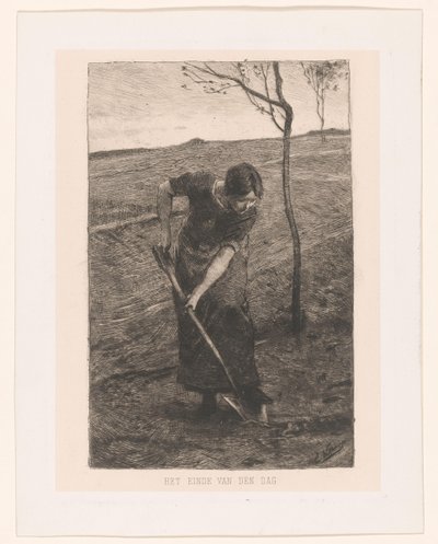 kreativ kvinne The End of the Day (tittel på objekt) av Ernst Witkamp