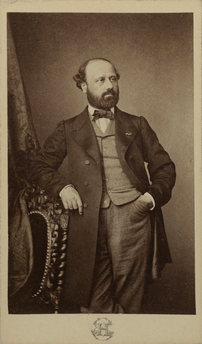 Portrett av komponisten François Bazin 1816-1878, ca 1760. av Erwin Hanfstaengl