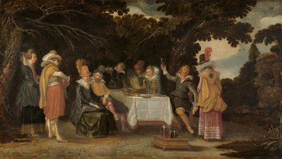 En friluftsfest av Esaias I van de Velde