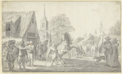 Hestemarked av Esaias van de Velde