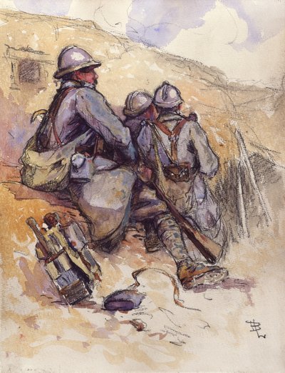 Resting, Prosnes, 7. september 1916 av Espérance Léon Broquet
