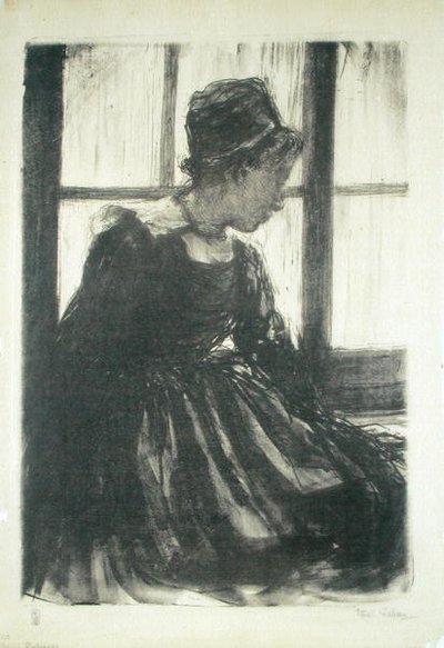 Ung bretonsk kvinne av Ethel Gabain