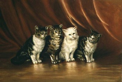 Fire katter av Ethel Leigh