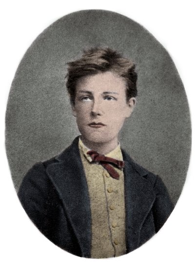 Arthur Rimbaud, fransk poet og eventyrer - Portrett av Arthur Rimbaud (1859 - 1891) er 17 år gammel. Foto av Carjat. av Etienne (after) Carjat