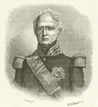 Marskalk Thomas Bugeaud av Etienne Antoine Eugene Ronjat