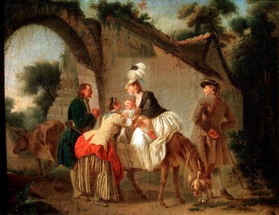 Farvel til den våte sykepleieren, 1777. av Etienne Aubry