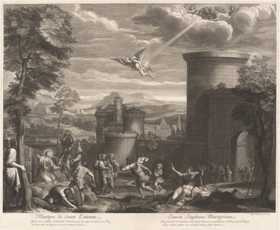 Martyrium of Saint Estienne (The Martyrdom of Saint Sebastian) av Etienne Baudet, after Annibale Carracci