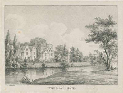 Tamworth - The Moat House: zinkograf, nd [1796-1865] av Etienne Bruno Hamel