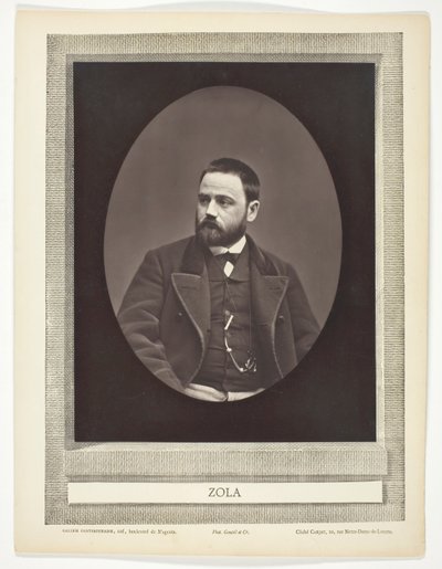 Émile Zola (fransk romanforfatter, dramatiker og journalist, 1840-1902) av Etienne Carjat