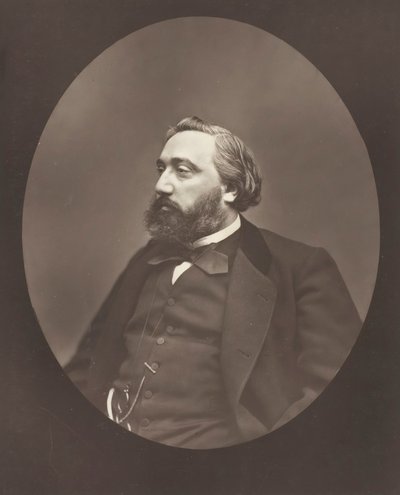 Gambetta, ca. 1876. av Etienne Carjat