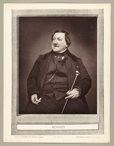 Gioachino Antonio Rossini (italiensk komponist, 1792-1868) av Etienne Carjat