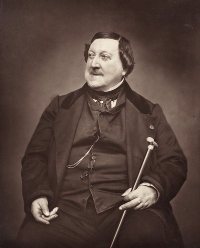 Gioachino Antonio Rossini italiensk komponist, 1792-1868, 1862. av Etienne Carjat