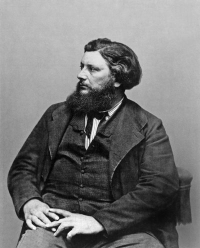 Gustave Courbet (1819–1877) fransk maler, ca. 1865, foto Etienne Carjat av Etienne Carjat