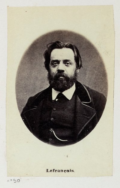 Lefrançois Adolphe Gustave, kalt Gustave Lefrançais (1826-1901). Lærer, han opprettet i 1849 sammen med Pauline Roland (1805-1852) Foreningen av sosialistiske lærere. Som medlem av Kommunen satt han i Kommisjonen for arbeid og finans.... av Etienne Carjat