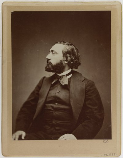 Léon Gambetta (1838-1882), advokat og politiker av Etienne Carjat