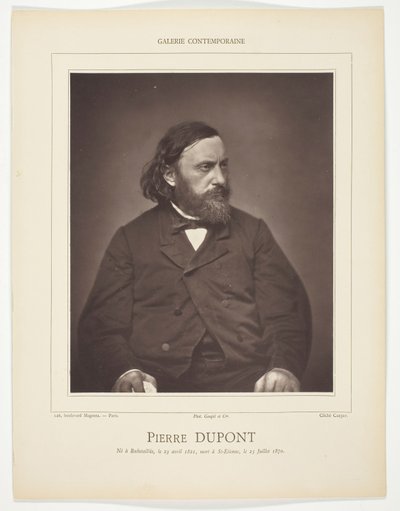 Pierre Dupont av Etienne Carjat