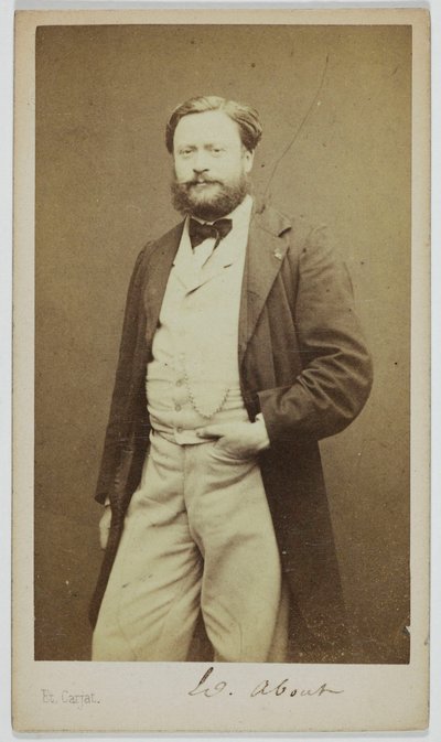 Portrett av Edmond About (1828-1885), romanforfatter, polemiker av Etienne Carjat