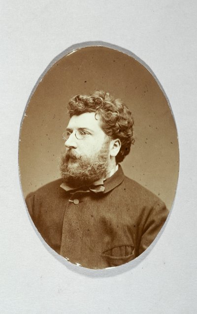 Portrett av Georges Bizet (1838-1875), komponist. av Etienne Carjat