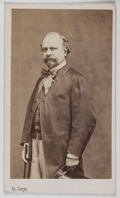 Portrett av Giuseppe Palizzi (1813-1887), italiensk maler. av Etienne Carjat