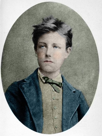 Portrett av Arthur Rimbaud (1859 - 1891) i en alder av 17. av Etienne Carjat