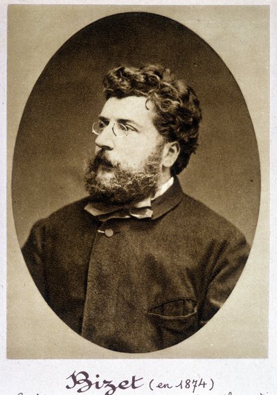 Portrett av Georges Bizet (1838 - 1875) i 1874. av Etienne Carjat