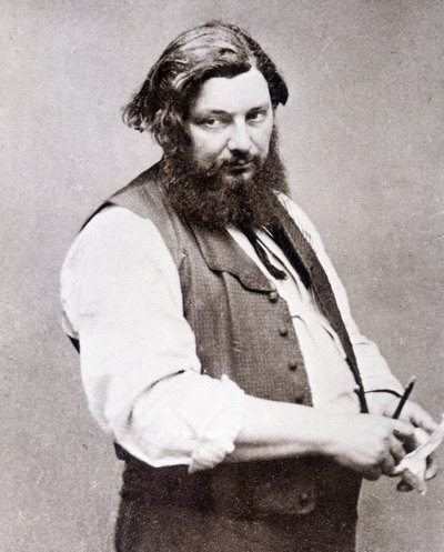 Portrett av Gustave Courbet (1819-1877) av Etienne Carjat