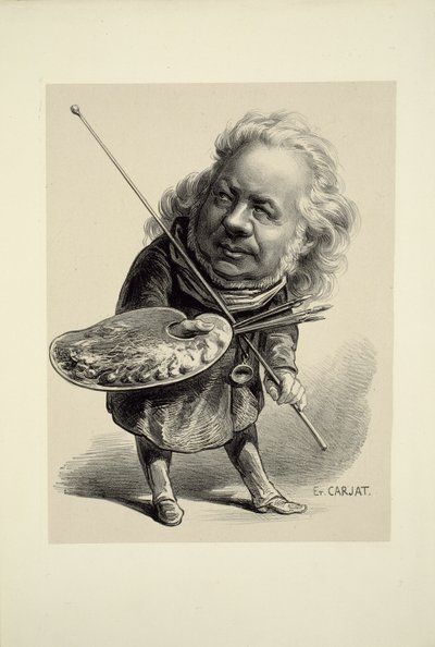 Portrett av Honoré Daumier av Etienne Carjat