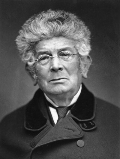 Portrett av en ukjent mann av fotograf Etienne Carjat. Originaltrykk, arkiv fra fotoverkstedet Roth amp; Cie. av Etienne Carjat