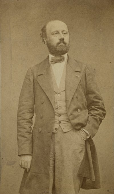 Portrett av komponisten François Bazin 1816-1878, ca 1760. av Etienne Carjat