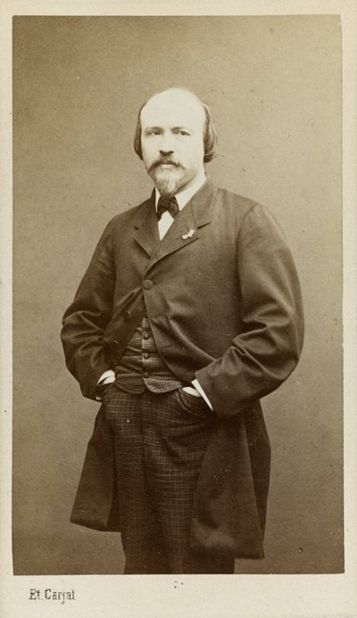 Portrett av komponisten Victor Massé 1822-1884, ca 1865. av Etienne Carjat